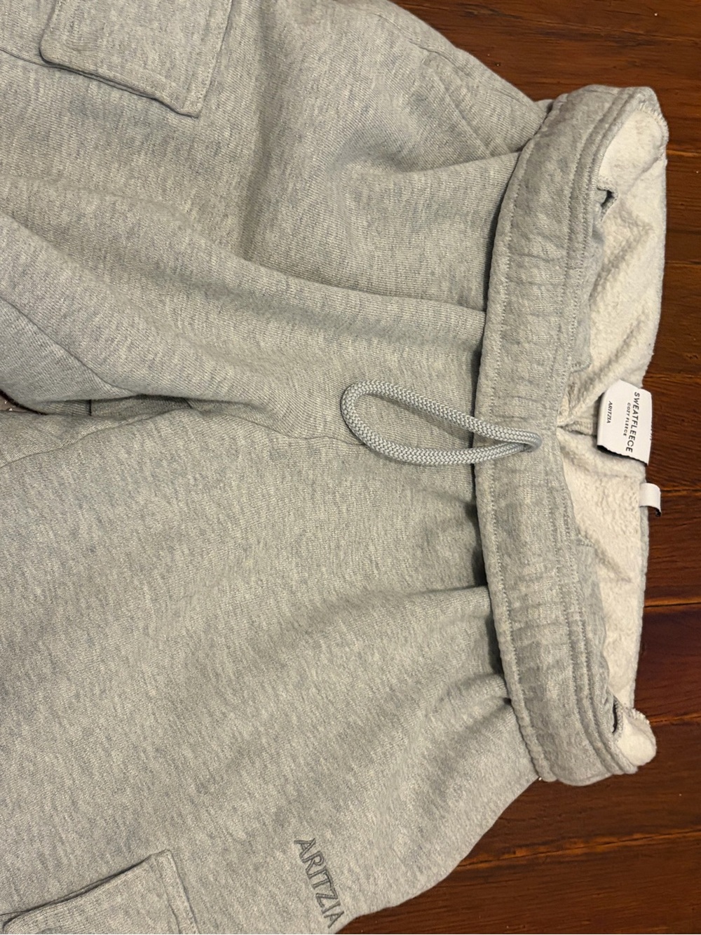 Aritzia Light Gray Sweatpants - Cozy Fleece Bottoms